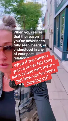 #creatorsearchinsights It hits like a lightning bolt: the ache of never feeling fully seen, heard, or understood in your past relationships isn’t about your ex’s shortcomings—it’s about you. From the very beginning, the way you’ve shown up, guarded or small, set the stage. It’s not about blame; it’s about truth. You’ve been hiding parts of yourself, dimming your light, or silencing your voice, maybe without even knowing it.  It’s scary as hell to own that, but it’s also your power. Step into it.   #wlw #lesbiansoftiktok #ownyourtruth #selfawareness 