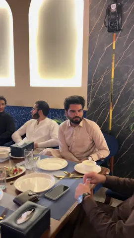 Engagement treat dinner from @𝙁𝙖𝙧𝙪𝙠𝙝 𝘼𝙛𝙜𝙝𝙖𝙣 🚩 and @Tashfeen Khan  Congratulations to both of them 🖤🤍