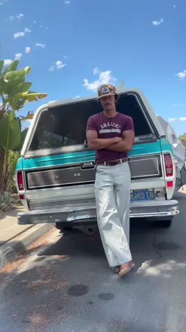 cool guys drive old trucks #fordtrucks #vintage #fyp #fashion #70s 