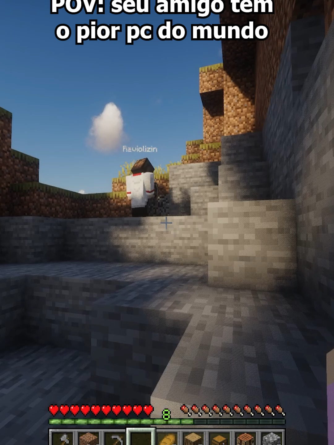 o mano não consegue ver nada😭😭😭 #clips #Minecraft #curiosidades #minecraftbedrock #jogandomine #mods #minebr #fenyx #edit #nostalgia #fogoqueimado #bedrock #minecraftmemes #foryoupage❤️❤️ #fyp #jogos #java #esconderijo #trap #minigames