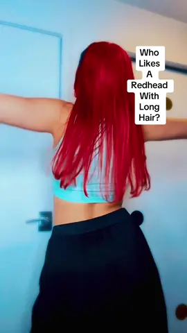 #redhair #longhair #bangs #headband #croptop #darkfeminineenergy #millennial #singlelife 