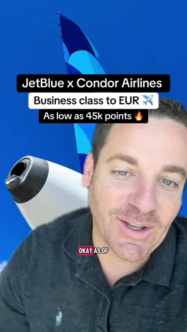 ✈️ BUSINESS CLASS TO EUROPE FROM JUST 45K POINTS?! 😱 Yes, it’s real. Fly Condor Airlines in lie-flat Business Class from the US or Canada to Frankfurt 🇩🇪 for as little as 45,000 JetBlue points one-way! 🔥 📍Depart from: JFK ✈️ BOS ✈️ YYZ ✈️ LAX ✈️ SFO ✈️ LAS ✈️ MIA —All direct to FRA! 💸 These flights can cost $5,000+ — but you can book for just 45–55k JetBlue points (depending on route + season). 🤯 🔥 Don’t have Alaska Miles? JetBlue points are a sleeper option that just works. And the best part? 💳 Two major banks (you know who) + Citi all transfer 1:1 to JetBlue, making this a super easy redemption. ✅ Lie-flat seats ✅ Tasty meals ✅ Massive savings 🧠 Pro tip: Use Seats.Aero to find award space (our affiliate link is in bio). 👇 Want the current credit cards with elevated offers that transfer to JetBlue? Comment “jetblue” or “europe” and we’ll DM you the details! #jetblue #businessclass #awardtravel #pointsandmiles #luxuryforless        