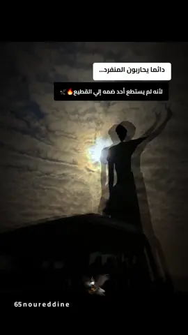 #دائما  يحاربون المنفرد... لأنه لم يستطع أحد ضمه إلي القطيع #🖤🔥 #foryou 