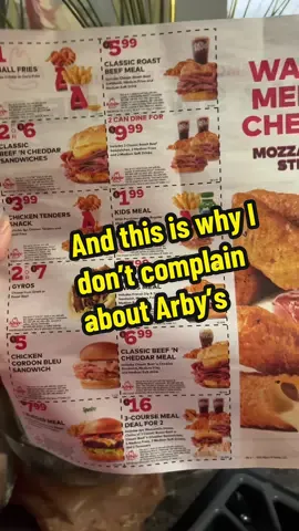 Lower prices magically make things tastier to me. #arbys #subway #imhungrynow 