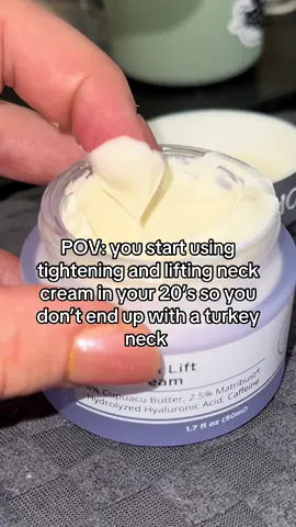 I've tried a bunch of neck firming creams. This is by far the best one l've used. #turkeyneck #neckfirming #looseskin #saggyneck #firmingcream 