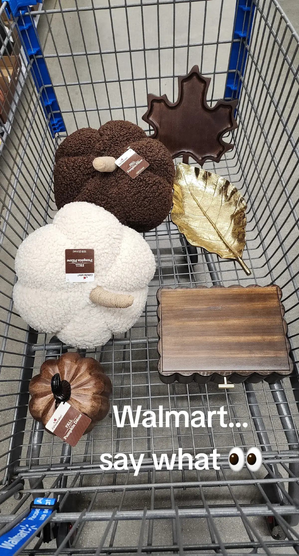 someone get me outta Walmart! These new finds are so good! I am loving the dark wood decor!  #walmartfinds #walmarthome #falldecor #homedecorideas 