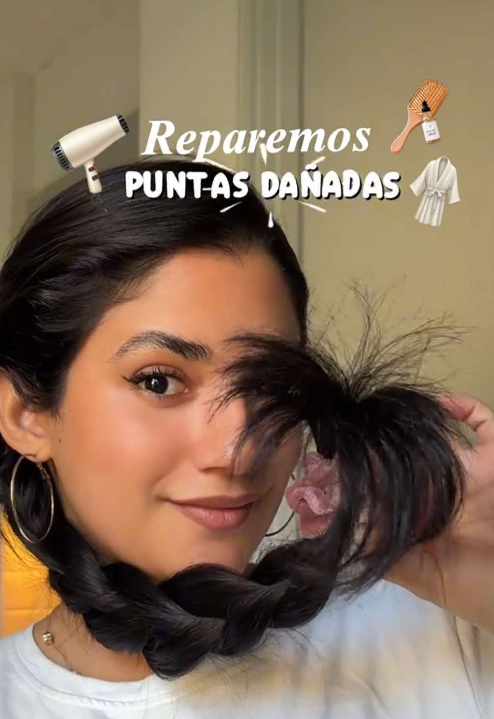 Ya no necesitas cortar tu cabello para recuperar tus puntas, de esta manera fácil y en casa podrás tener unas puntas saludables !! 💇‍♀️ #puntasabiertas #puntas #cabellosaludable #hair #hairtips 