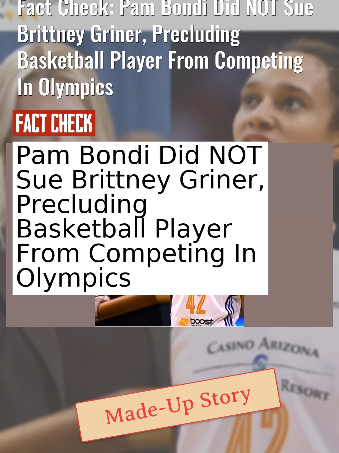 Fact Check: Pam Bondi Did NOT Sue Brittney Griner, Precluding Basketball Player From Competing In Olympics #CheckTok #PamBondi #BrittneyGriner #Olympics #FactCheck https://leadstories.com/hoax-alert/2025/08/fact-check-pam-bondi-did-not-sue-brittney-griner-precluding-basketball-player-from-competing-in-olympics.html?utm_medium=minivideo