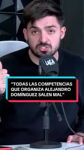 “TODAS LAS COMPETENCIAS QUE ORGANIZA ALEJANDRO DOMÍNGUEZ SALEN MAL” @Lugonzalezdiezz contra todos en #NoTratesDeEntenderla 