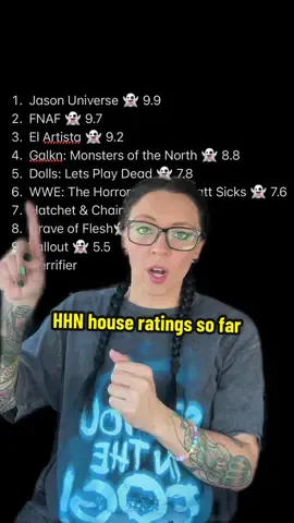 HHN Preview night recap and house ratings so far! 👻❤️ #horrornights #halloween #hhn #hhn34 #halloweenhorrornights 