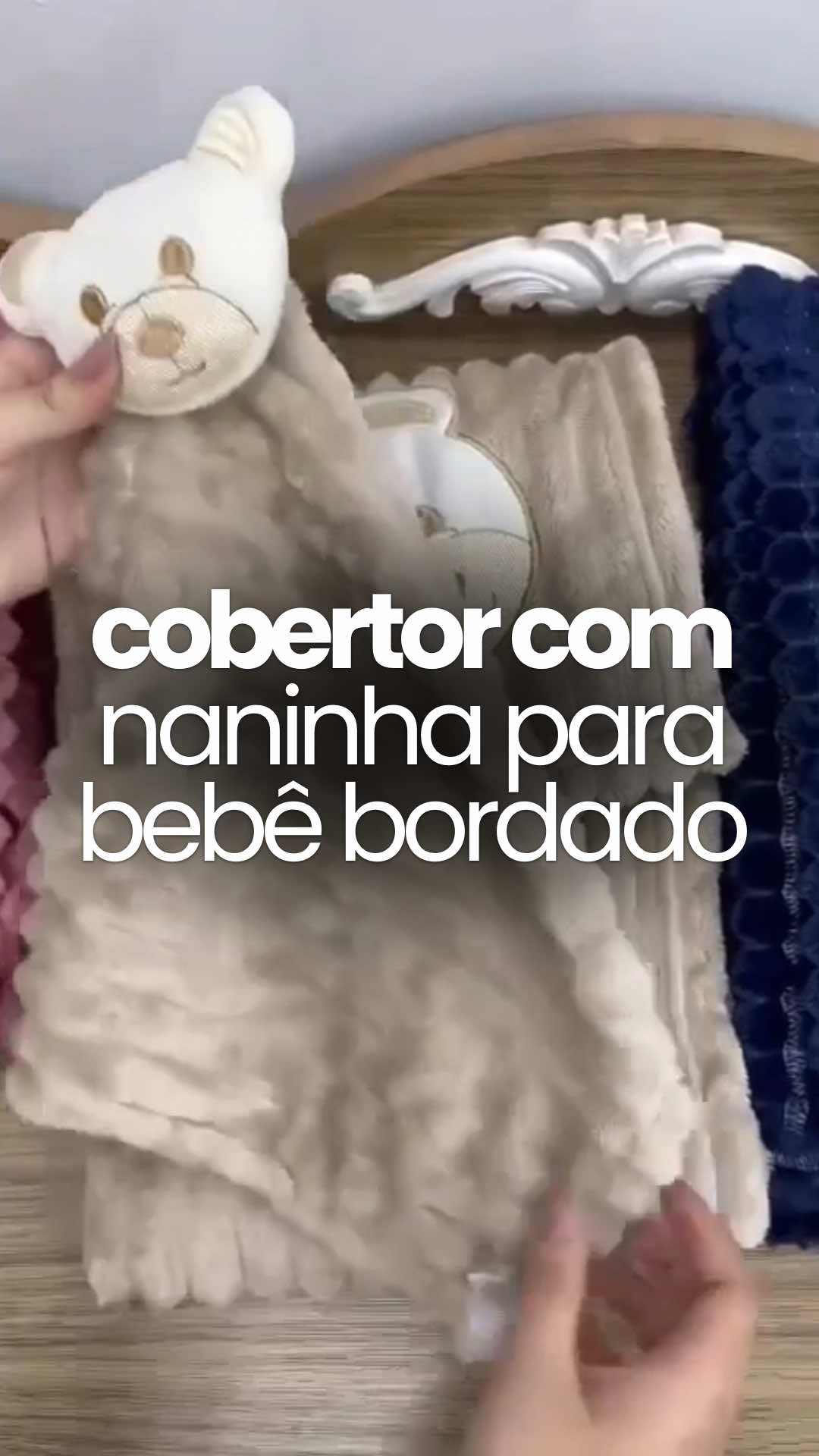 Achado imperdível na Shopee! 😱✨ Cobertor com Naninha Para Bebê Bordado | Infantil  Corre, pode esgotar! Link disponível: na bio e Instagram @achadinhossem    #bebê #shopee #infantil #achadinhos