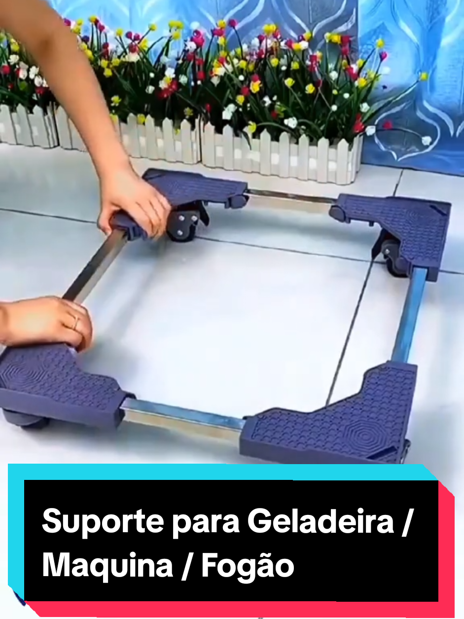 Suporte De Geladeira / Maquina de lavar e fogão  #suporte #geladeira #fogao #maquinadelavar #tiktokshop 