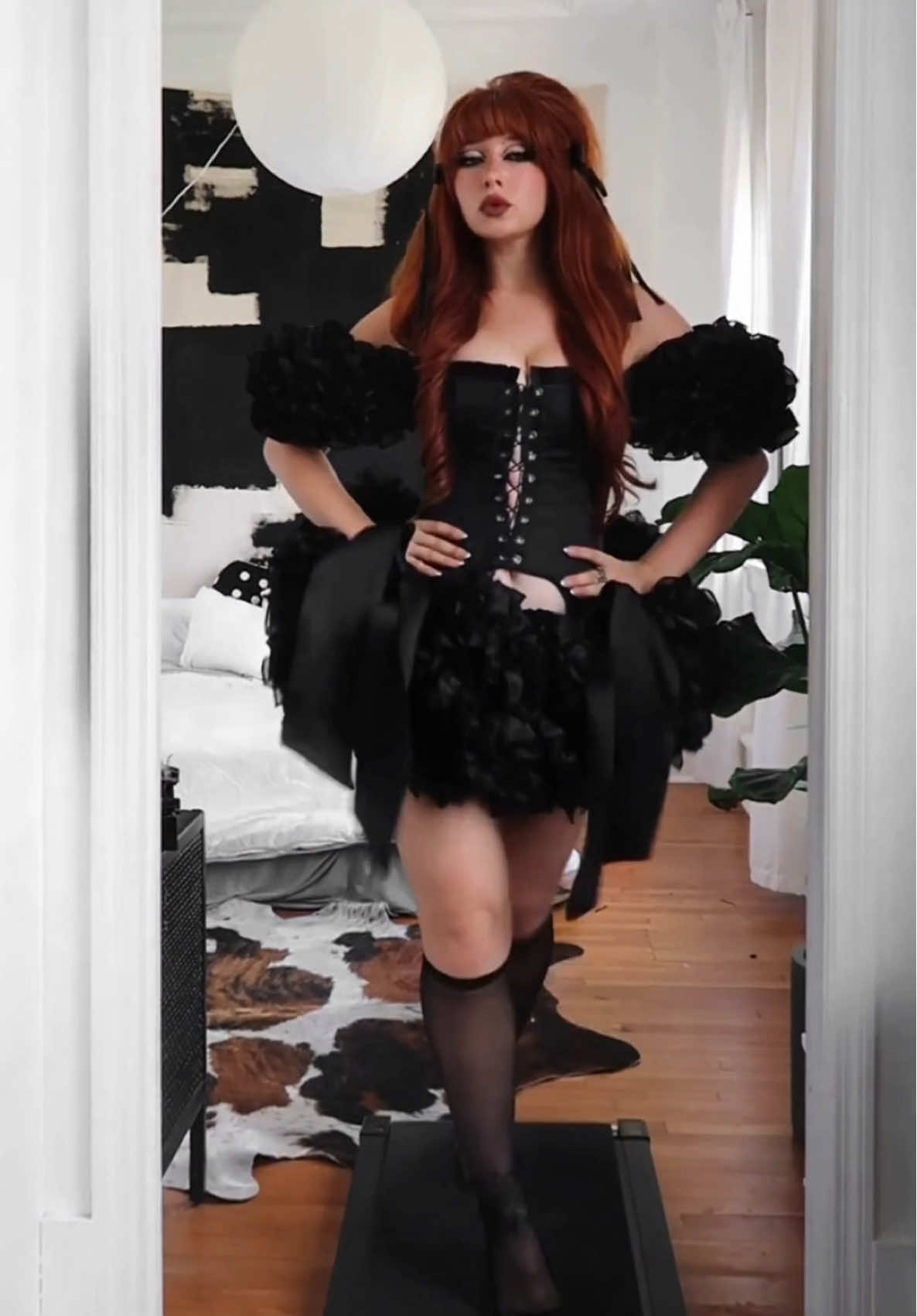 Who is she ? 👀🥀 xx  #altfashion #allblackoutfit #outfitinspo #alttiktok 