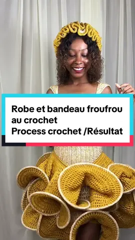 C’est plus qu’une tenue, c’est une œuvre d’art à porter, une célébration de la créativité et de l’audace. Une pépite #pourtoii #faitmain #crochetrobe #crochetprocess #crochetbandeau @winners04 @Ohinané Bijoux 