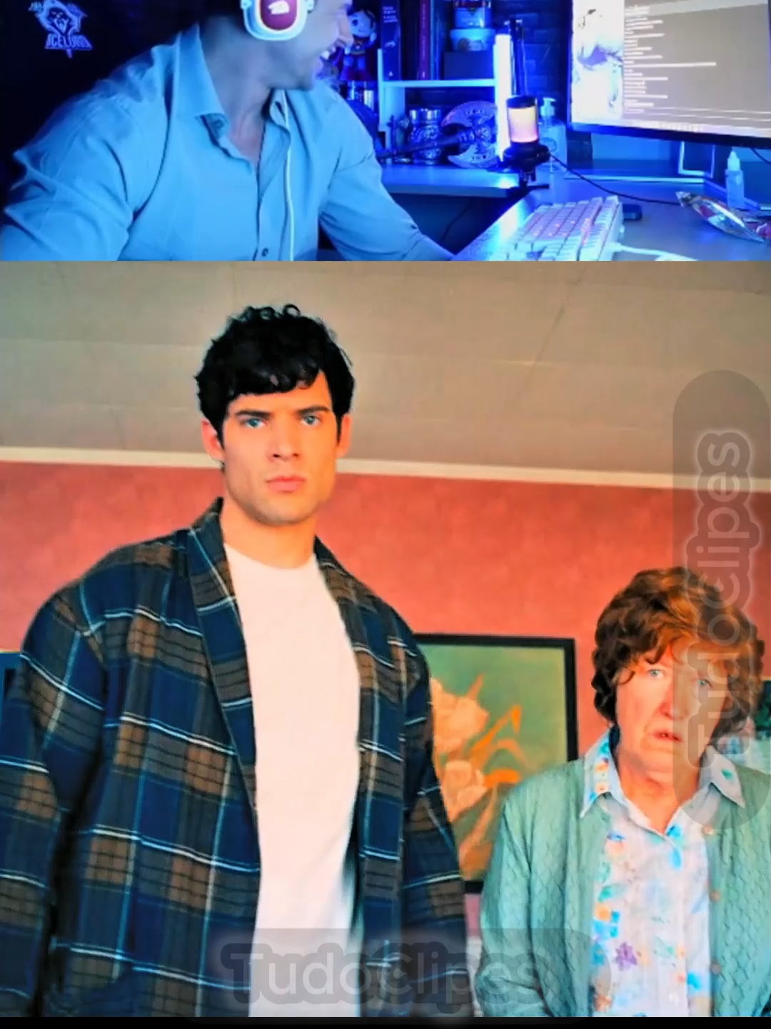 SuperXandao assistindo ao SuperBeta ,SuperMan modern#supermanmovie #filme #superxandao #superman2025