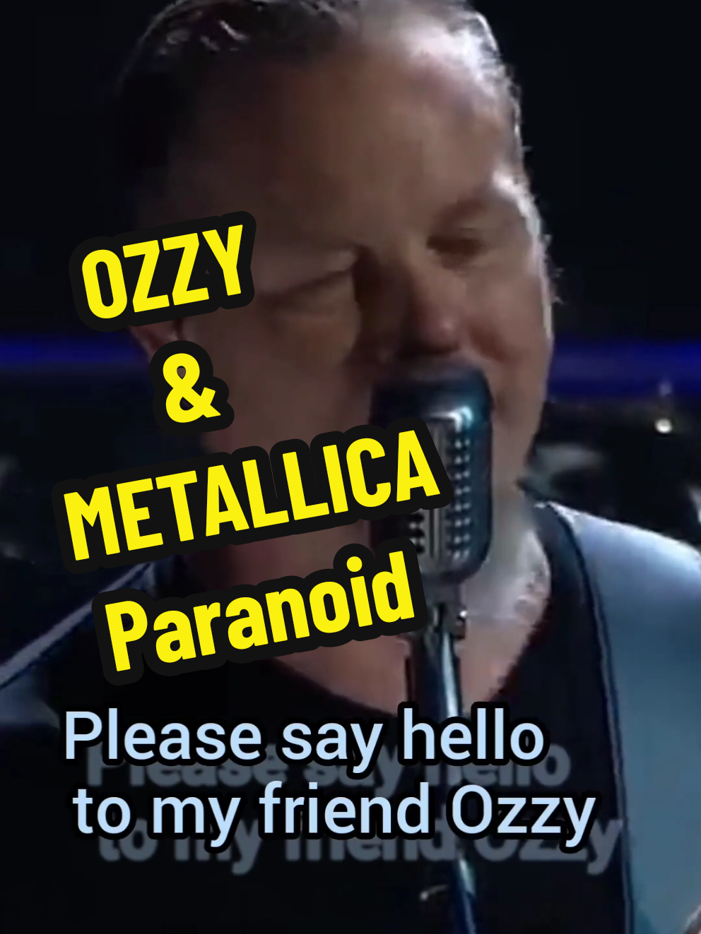 OZZY & METALLICA Paranoid Live #ozzy #ozzyosbourne #metallica #paranoid #metal