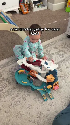 I highly suggest you get this if you have any kids ages 1-8. My 7 year old and 1 year old fight over this Dino race track! It’s so fun and it’s under $20 right now! #dinosaurtoys #racetrack #toycar 