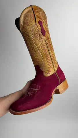 Chero’s Roughout Square Toe • $220 “Dynamite Red” CHEROSBOOTS.COM #westernboots #cowboyboots #westernwear #boots #westernfashion 