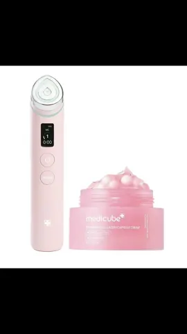 SET de cuidado localizado PDRN de K-beauty de 310 ml | Dispositivo de brillo de vidrio viral beauty + Sérum de péptidos rosados PDRN de salmón #CapCut #medicube #bosterpro #colageno #skincare 