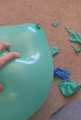 Popping outtakes! 😂 #poppingballoons #balloonpop #rainbowfloor #boom 