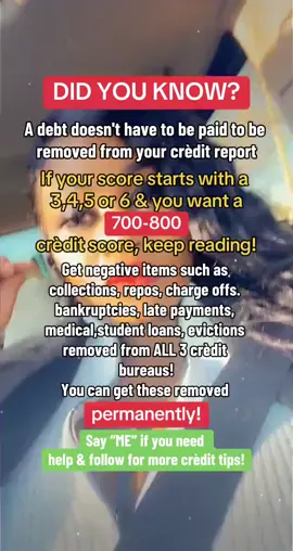 Did you know this?! You can chaIIenge & rèmove anything hurting your scøre within 3O-9O days with our prewritten díspute Ietters. If you need this: 1️⃣. Såy “ME” beIow 👇🏾, 2️⃣. Sẽnd me a DM 📥!! #creditrepair #viralreels #credit #badcredit #exploremore                  