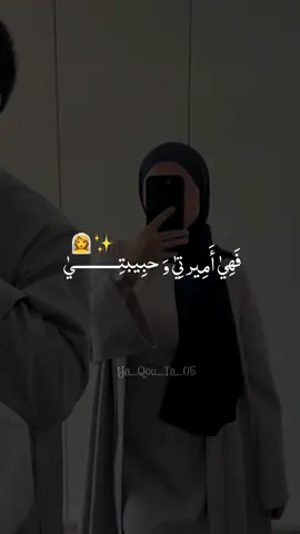#قولو_امين 🤍✨ #ارسلها_لمن_تحب 👰‍♀️✨ #وإليها_فهي_أميرتي_وحبيبتي🥹♥️ 