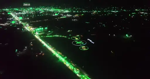لوحه فنية جميلة في محافظة صعدة حرس الحدود احتفالا  بقدوم ذكري المولد النبوي الشريف#للهم_صل_وسلم_على_نبينا_محمد💙 