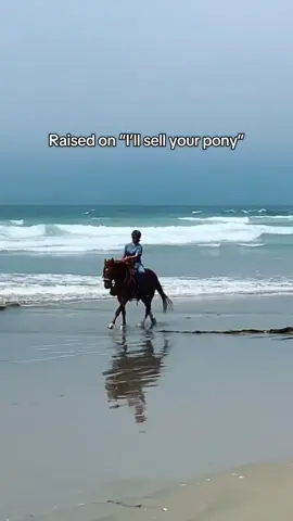 Anybody else raised that way? 🤚  it never happened thankfully! Also, probably because the horse was in my name  🤪 #i#influencertiktokw#westerninfluencerh#horsesoftiktoke#equestrian