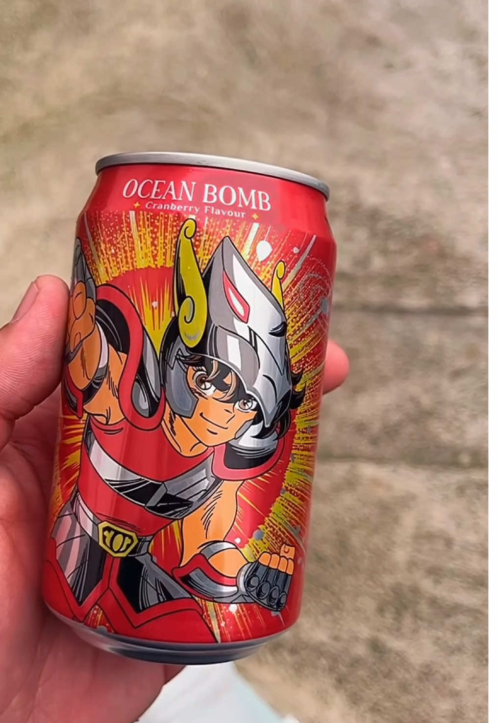 Obrigado Ocean Bomb 🥹❤️ Essa latinha do Seiya ficou perfeita #seiyadepegaso #saintseiya #oceanbombdrink #oceanbomb #mazdamx3 