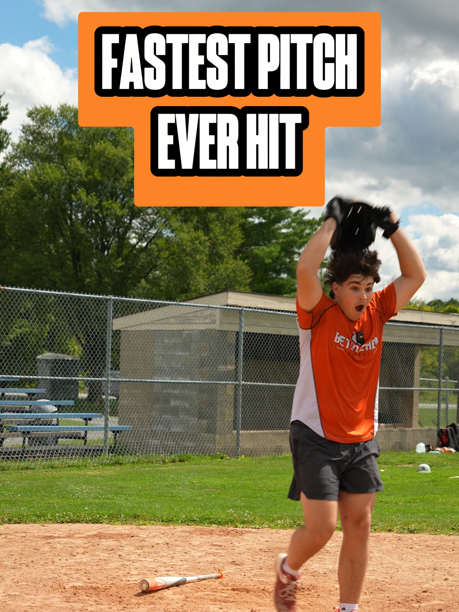 The Fastest Pitch Ever Hit! According to ESPN since this is from little league distance (46 Feet) this is equivalent to a 200MPH fastball from MLB Distance! #baseball #60eraguy #chapmanchallenge #200mph