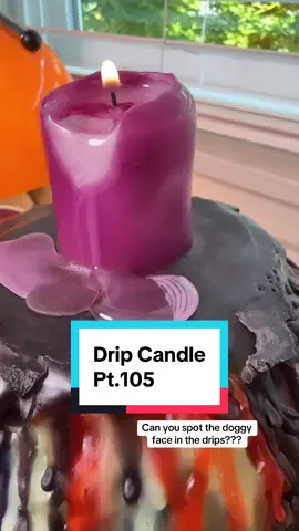 Replying to @SpookySack Can you find the doggy face in the drips? #dripcandle #candles #candletok #candlelover #genx