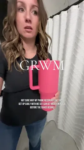 Not sure why I even bothered getting ready because it’s raining.  #grwm #MomsofTikTok #peace #hair 