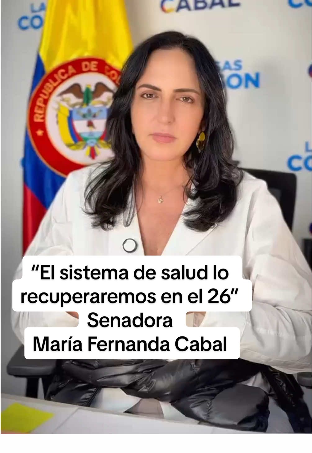 “El mayor logro de equidad basado en el principio de solidaridad, era nuestro sistema de salud. Hoy está en coma, pero lo recuperaremos en el 2026.” Senadora @María Fernanda Cabal 