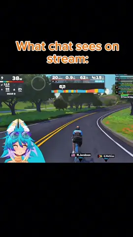 I’m pedaling for my L I F E💀 #zwift #zwiftcycling #cycling #envtuber #vtuber 