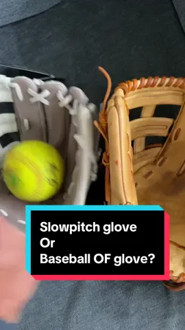 Slowpitch softball gloves ARE different than baseball outfield models of the same size. But just how different are they? Thanks to @JustGloves @justbats for sending me this awesome glove to work with!