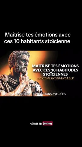 Maitrise tes émotions avec ces 10 habitants stoïcienne #pourtoii #viralditiktok #viral_viral_viral_virsl #visibilite #france🇫🇷 