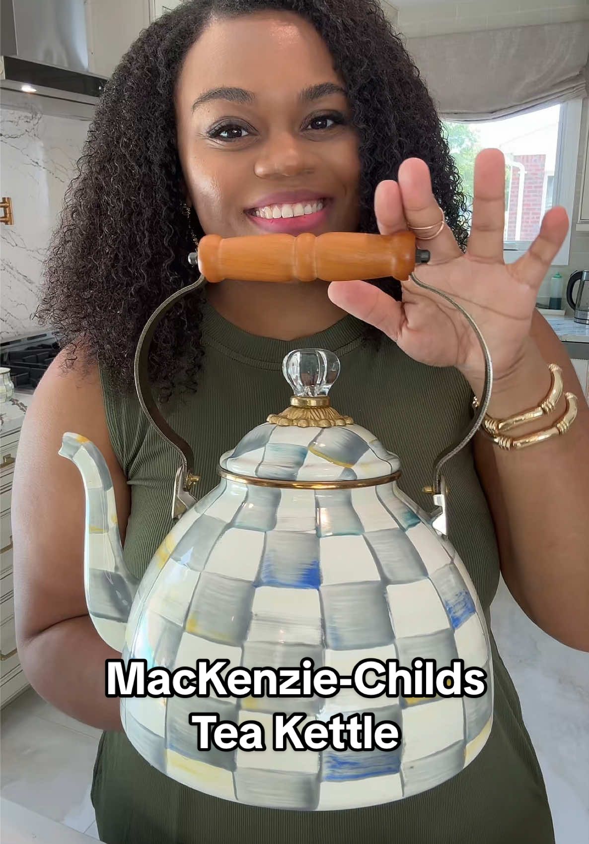 I LOVE! 🫖 #teapot #mackenziechilds #checkered #teakettle 