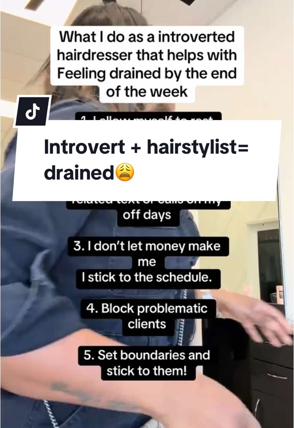 Being an introverted stylist is hard. It takes so much energy to pour into clients all week — and I used to think burnout was normal. But I finally learned how to protect my peace and still grow my income. 👉 Grab my free guide [insert freebie name] (link in bio) if you’re tired of being drained every weekend.”#hairstylist #introvertlife #introverts #hairstylistlife #lifetips 