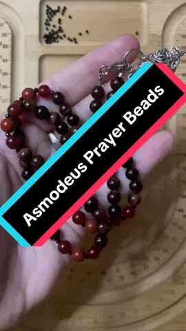 Prayer Beads for Asmodeus (available) #asmodeus #pagan #witch #infernals #prayerbeads 