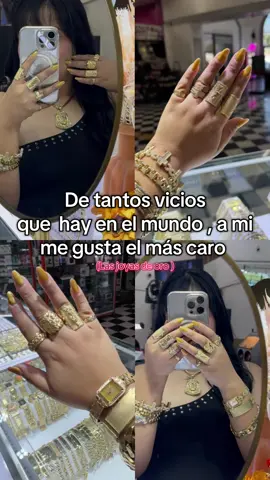 Quien más tiene el mismo vicio ?😉  #fyp #gold #trending #jewelry #foryou 