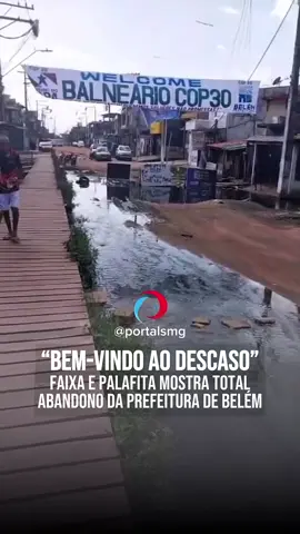 ⚠️ DENÚNCIA  Um vídeo enviado ao @portalsmg mostra a denúncia de moradores da Travessa Estrela, no bairro da Pedreira, em Belém, que relatam descaso do poder público na região. Cansados de promessas não cumpridas, os moradores instalaram uma faixa de “bem-vindo” na via e, por conta própria, construíram uma palafita de vários metros para conseguir acessar suas residências. De acordo com os relatos e vídeos que circulam nas redes sociais, durante o período eleitoral o atual prefeito Igor Normando chegou a visitar o local e gravar um vídeo prometendo melhorias. Entretanto, segundo os moradores, nada mudou desde então, a não ser a frase na faixa e a palafita improvisada construída por eles mesmos. 📲SIGA @portalsmg para mais informações! #PortalSmg #Viral #Trending #Fyp #ExplorePage          
