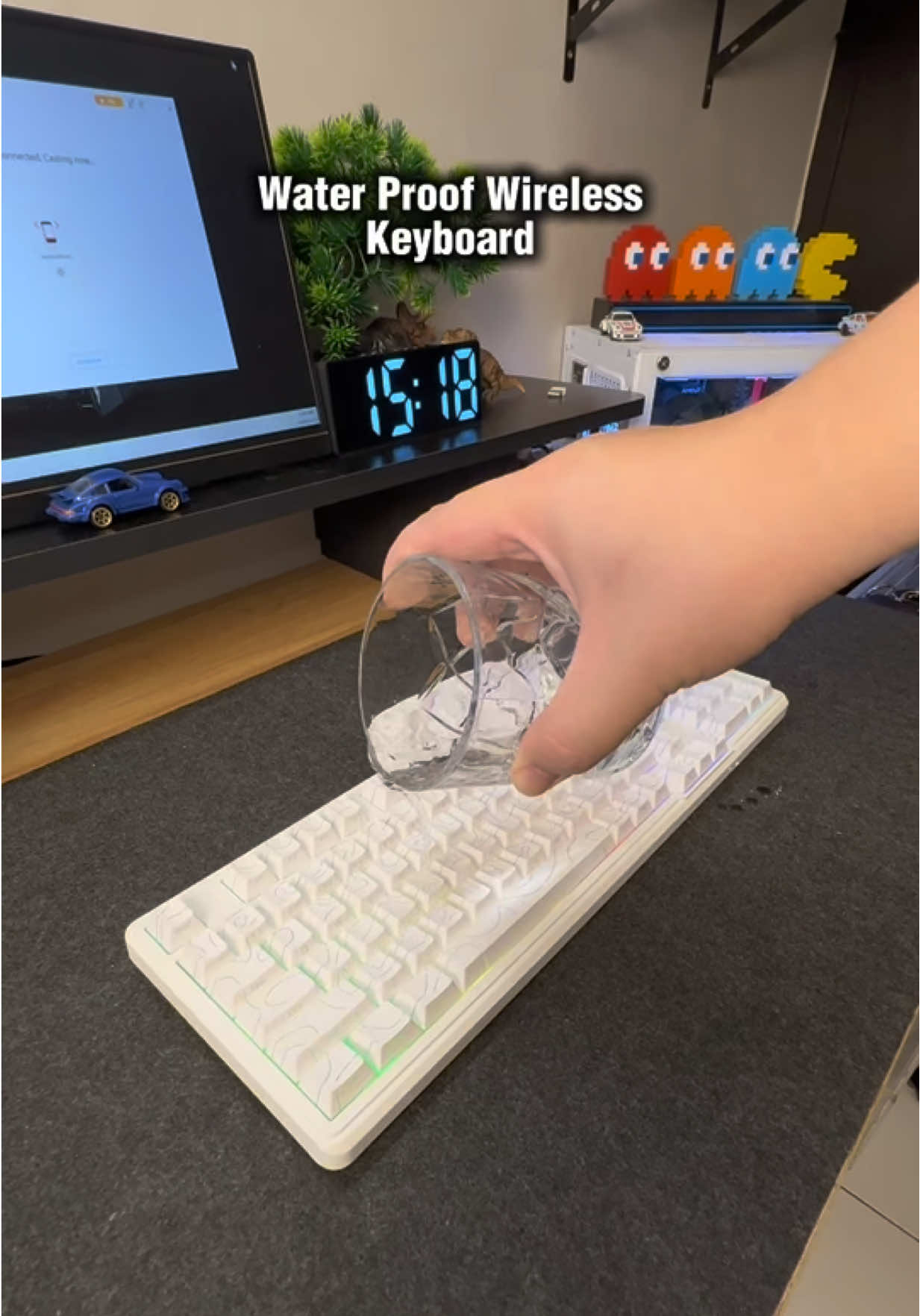 Water Proof FuryCube Wireless Gaming Keyboard  #waterproof #wireless #gaming #keyboard  