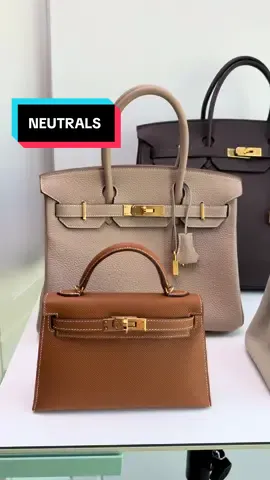 Because one neutral is never enough 🤍👜 #adorethecouture #Hermes #fashion #hermesbirkin #hermesminikelly 