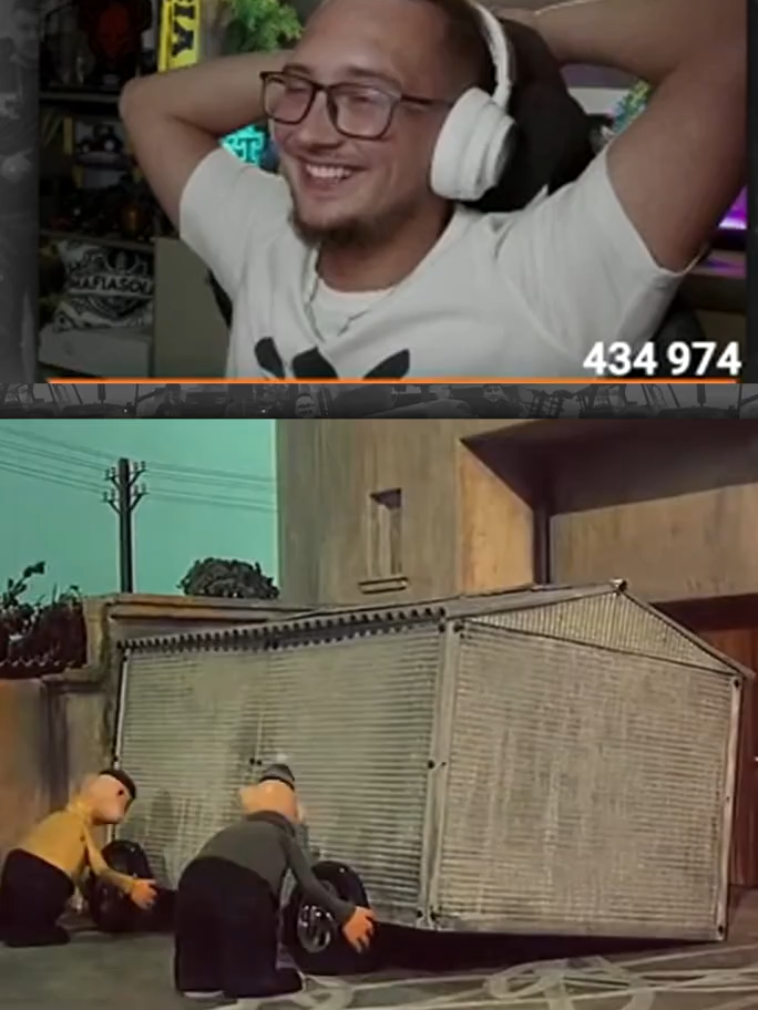 @mafiasolecofficial nie wytrzymuje ze śmiechu oglądając stare Sąsiedzi #funnymoments