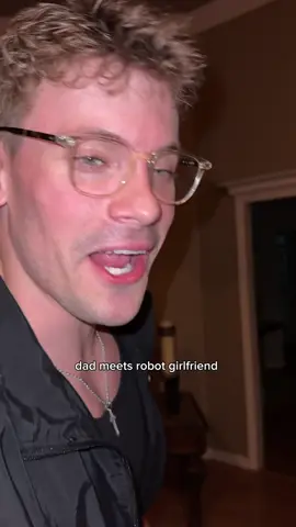 dad meets robot girlfriend #dad #robot #pov 