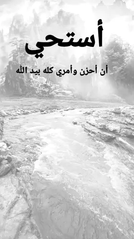 #مقتبسات من الحياة. أستحي، أن أحزن وأمري كله بيد الله...#كلمات_من_القلب #كسبلور 