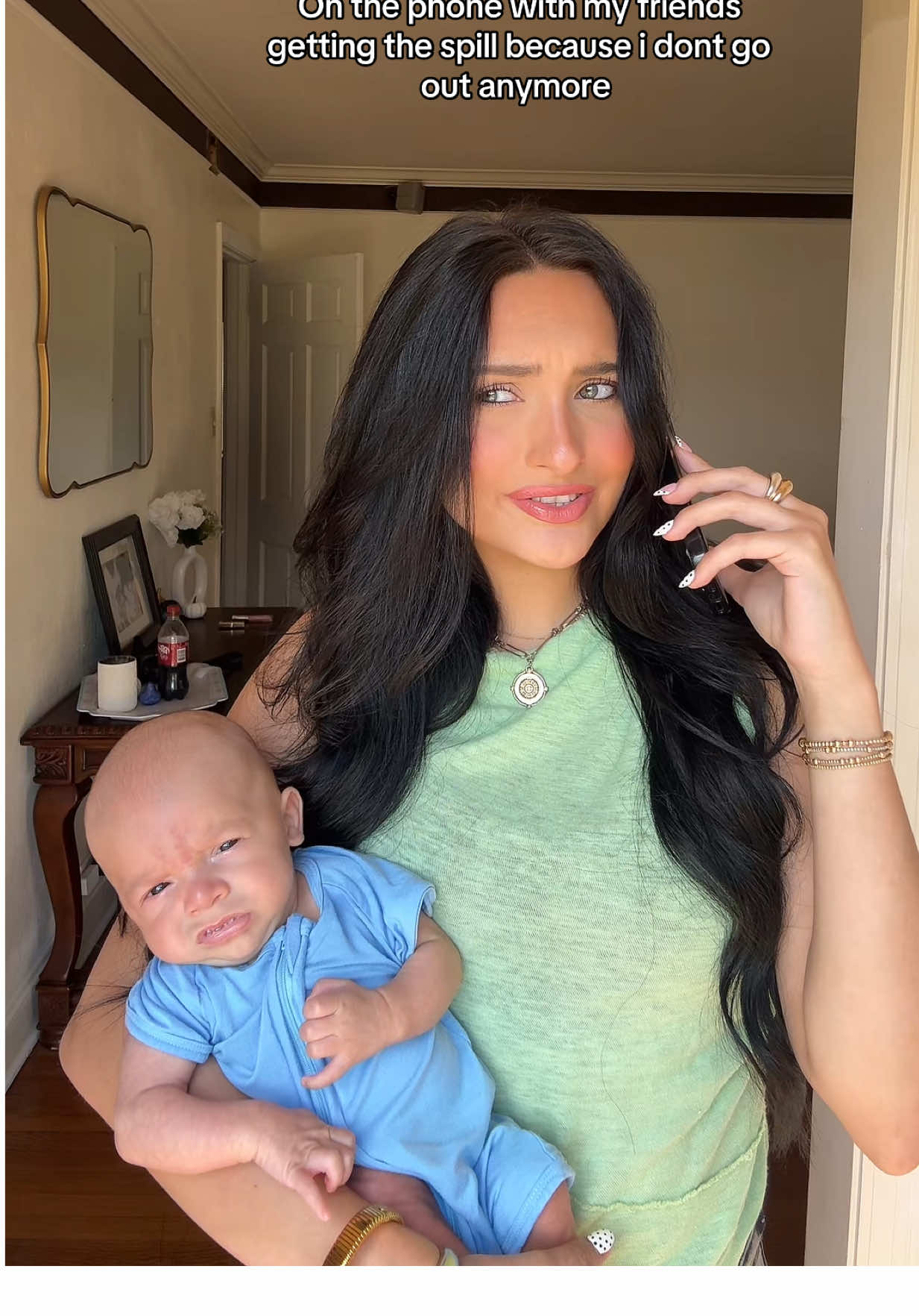 He gets the tea by default 💅 #youngmom #babytiktok 