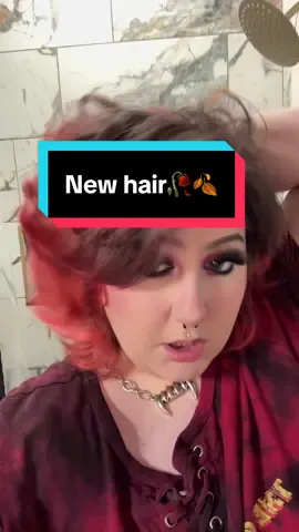 New hair.. for the time being. #hairtok #makeup #makeuptransformation #newhair #alt 