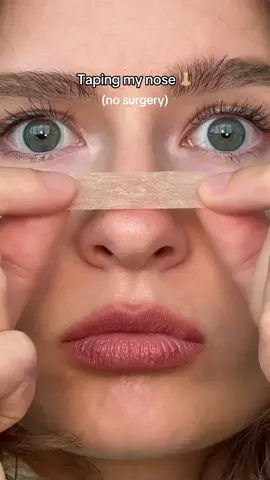 another day another nose tape video 👃🏼 #nosetape #nose #GlowUp #BeautyTok #beautytips 