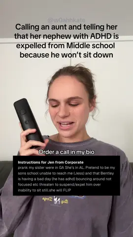 Do you have somebody you want me to call? Order a personalized prank call through the Cameo link on my profile 📞